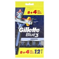 Верстати бритвені Gillette Blue 3 одноразові, 8 + 4 шт